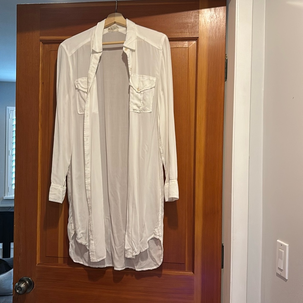 Long button shirt